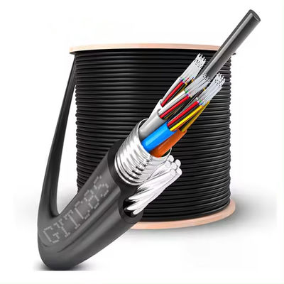 Dış Üst Başlıklı Kendini Destekleyen Şekil 8 Fiber Optik Kablo GYTC8S GYXTC8S GYFTC8S Çelik Teyp Zırhlı Fiber Optik Kablo