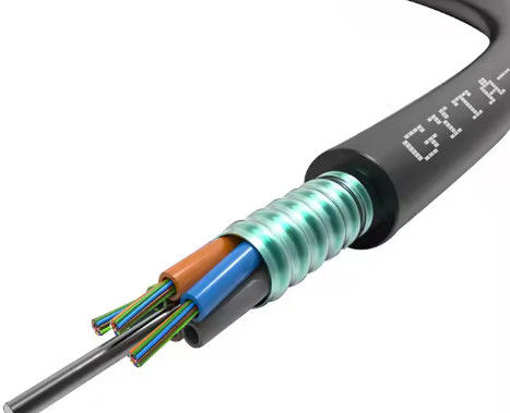 2 4 6 8 24 32 48 çekirdek zırhlı optik fiber kablosu GYTA Yeraltı fiber kablosu