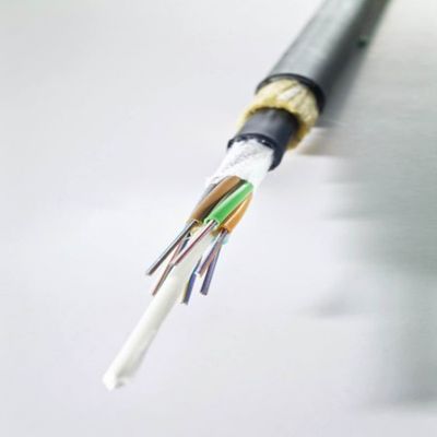 48 çekirdek tüm dielektrik kendi kendine desteklenen hava kablosu ADSS Span 100m 200m Fiber Optic Fiber Optic Kablocu