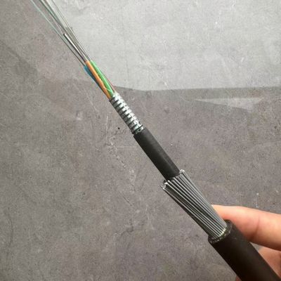 Yeraltı GYTA33 24 çekirdek G652D SM Sualtı Zırhlı Çelik Tel Fiber Kablo