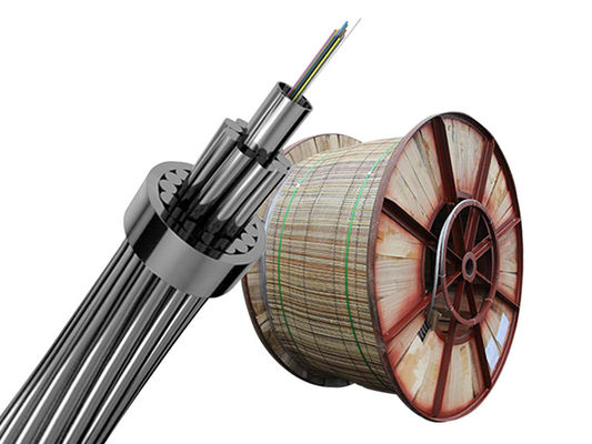 12 24 36 48 72 Temel OPGW Kablosu Hava Fiber Optik Kablosu Üst Kapalı Optik Kablosu