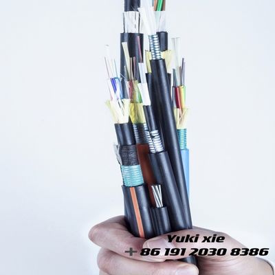 Sıcak Satış Tek modlu hava fiber optik kablosu 12 24 48 96 144 Kanal için core fiber optica adss/asu/gyxtw/gyta