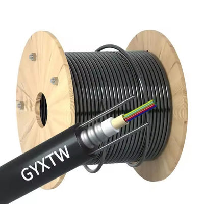 8 Çekirdek Hava Ve Kanal Elyafı G.652 D Merkezi Tüp Zırhlı GYXTW Dış Fiber Optik Kablo