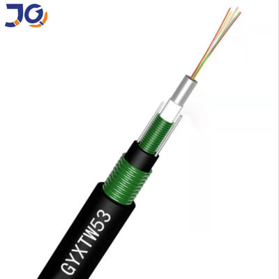 Dışarıda doğrudan gömülme 2 4 6 12 24 çekirdek optik fiber kablosu GYXTW53 SM G.657A1 G652D Zırhlı Fiber Optic Kablosu Fiyat