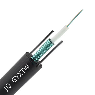 12 çekirdekli GYXTW dış mekan SM fiber optik kablosu çelik bantla zırhlı unitube 6mm 7mm 8mm fiber optik kablo