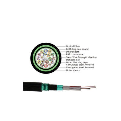 Fabrika Doğrudan Fiber Optic Kabloları Satar GYTS GYTA GYTS53 GYTA53 24 48 96 144 Core Fiber Optic Kablo