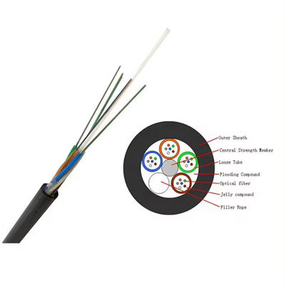 Sıcak Satış 48 Core SM GYFTY Kanal ve Yeraltı için Zırhlı Fiber Oprical Kablo