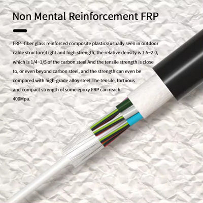 Alışveriş Satışı Dışarı Metal olmayan 96 çekirdekli hava borusu G652D FRP ile GYFTY Fiber Optic Kablo