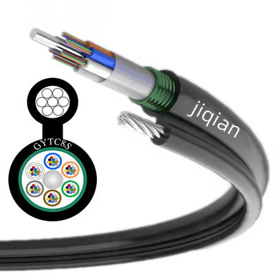 48 çekirdekli GYTC8S kendi kendini taşıyan hava kablosu Şekil 8 Fiber Optic Kablo