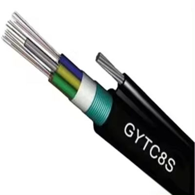 OEM 144 Core Outdoor Optical Fiber Aerial Cable Steel Wire Strand Self Supporting Figure 8 GYTC8S Fiber Optic Kablo