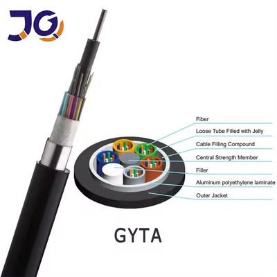 Sıcak Satış 12 Core GYTA GYTS Stranded Loose Tube Armored SingleMode MultiMode Dış Fiber Optic Kablo