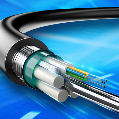 Dış 48 çekirdekli Tek Modlu Hava Kanalı Zırhlı GYTA Fiber Optic Kablo