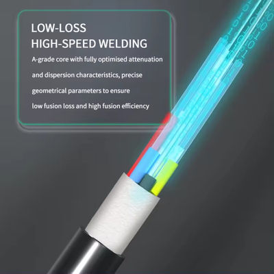 Toptan Fiyat GYFTY 12 Core Single Mode Açık Hava Fiber Optic Kablosu Meter başına Fiyat