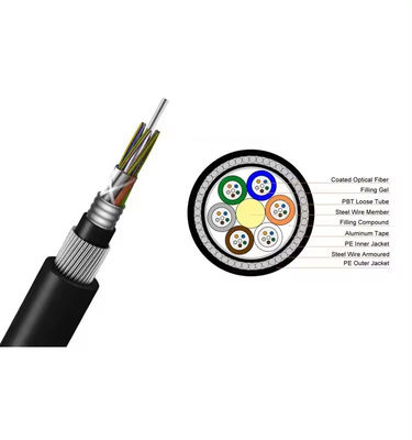 72 çekirdek GYTA33 Doğrudan gömülü Denizaltı fiber optik kablosu kemirgenlere karşı zırhlı fiber optik kablosu
