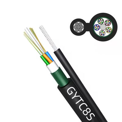 JQ Fabrikası Dışarıda Kendini Destekleyen Şekil 8 Kablo Tipi GYTC8S GYTC8A 60 Çekirdek 72 Çekirdek Fiber Optic Kablo 1km Fiyat