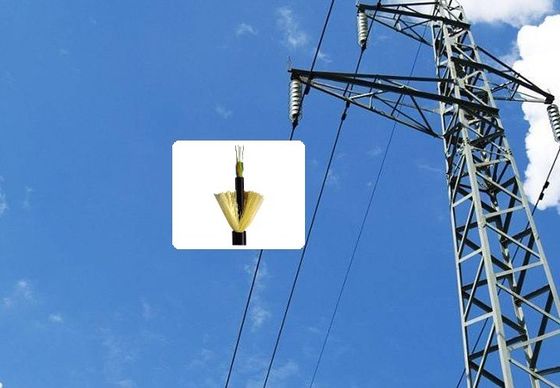 Güç Optik Fiber Kablosu ADSS 144 Çap Dış Fiber Kablosu G657A G652D