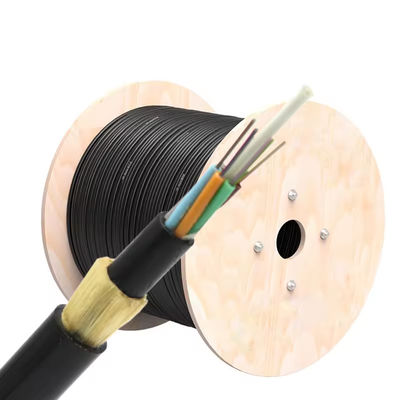 ADSS çift ceket Tek Mod Özdolu 24 çekirdekli 48 çekirdekli Fiber Optic Kablo G652D Hava için
