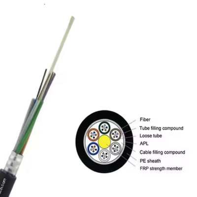 48 60 72 96 çekirdek Tek modlu Zırhlı GYFTA Fiber Optic Kablo FTTH Ağ Ekipmanı Kullanımı için Güçlendirilmiş Çekirdekli