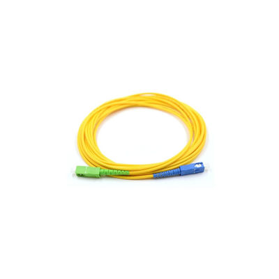 Kaliteli SC/UPC-SC/APC Tek modlu Simplex Duplex 2.0 3.0MM LSZH Optik Fiber Patch Kablosu