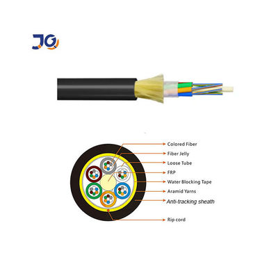 Kendini taşıyan ADSS Fiber Optic Kablo 24 48 Core Fiber Kablosu