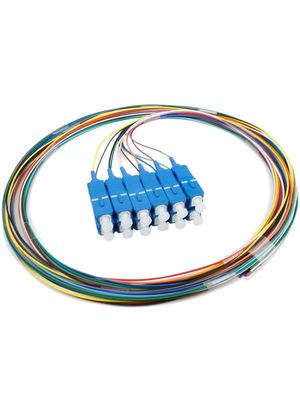 12 çekirdek SC UPC FTTH FTTB ağ uygulamaları için Fiber Optic Pigtail 0.9mm Multimode Kablo