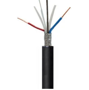 Anti Rodent 4 Core OPLC Hiprid Fiber Optic Kablo Bakır İletkenli