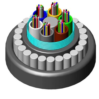 Denizaltı doğrudan gömülen sualtı GYTA33 GYTS33 çelik tel zırhlı fiber optik kablo