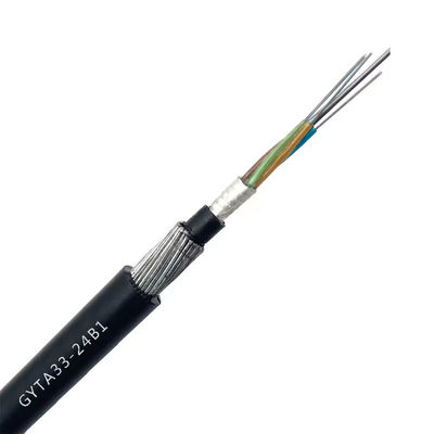 24 çekirdekli optik fiber kablosu GYTA33 GYFTY33 Sualtı Çapraz tüp kablosu