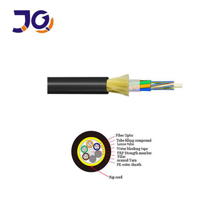 ADSS Tüm Dielektrik Kendi Kendini Destekleyen Fiber Optik Kablo 48 Çekirdek Genişliği 120m