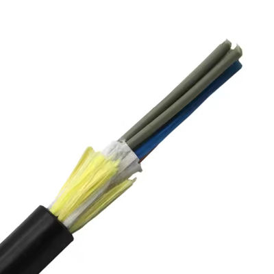 Çin Kablo Tedarikçisi ADSS Single Jacket 48 Core Single veya Multi Mode FRP 1.5mm 100m Span Length Fiber Optic Kablo