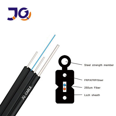 Fiber Optic Drop Kablosu İçi Dış FTTH GJYXFCH GJXFH 1 2 4 Çekirdek LSZH