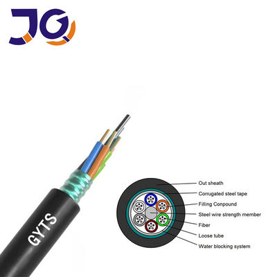 Yeraltı Zırhlı SM G652D 48 96 144 Çekirdek Fiber Optik Kablo