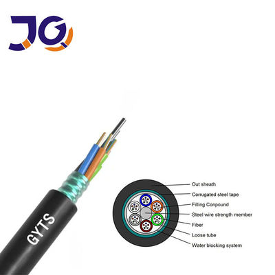 Dış Fiber Optic Kablo GYTS Zırhlı SM G652D 96 144 288 Çekirdek