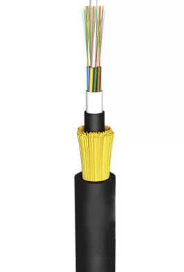 Açık MultiMode / Tek Mod 4 8 12 24 48 Çekirdekli ADSS Fiber Optic Kablo