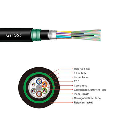 Açık hava fiber optik kablosu GYTS/GYTA/GYFTY/GYXTW 2 24 96 144 288 Core fiber optik kablosu