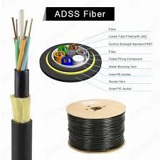 ADSS Fiber Optic Kablo Tüm Dielektrik Kendini Destekleyen 48 96 Core 100M Span