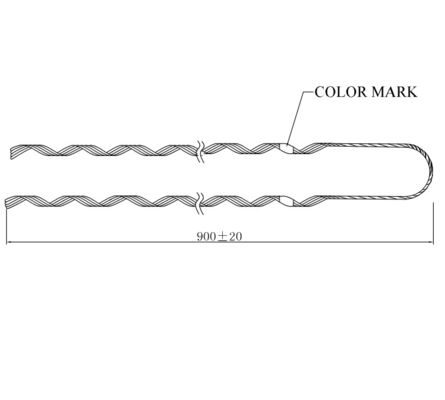 Preformed Tension Clamp Guy Strip ADSS Kablo Aksesuarları Dead End Guy Yakalama