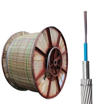 OPGW Fiber Optic Kablo 24 48 Çekirdek Tek Modlu G652D Güç hattı İletişim Dış Kapalı Optik Kablo
