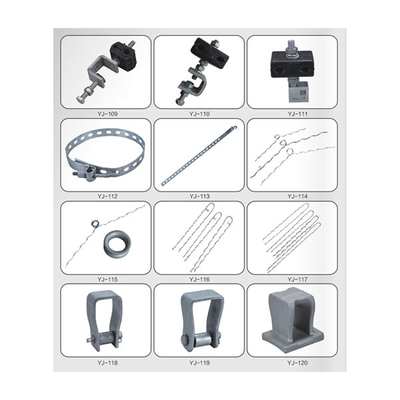 Önceden Şekillendirilmiş Guy Grip Alüminyum Alaşımlı Çelik 70KN 6-15mm Kablo İçin