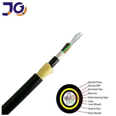 Dış Mekan Havai ADSS Fiber Optik Kablo Çift Kılıflı Metal Olmayan HDPE 24–96 Çekirdek Telekomünikasyon Ağları için