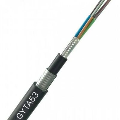 GYTA53 Fiber Optik Kablo 48 96 Çekirdekli Çift Alüminyum Ağır Zırhlı Tek Modlu Dış Mekan Doğrudan Gömme Kablo