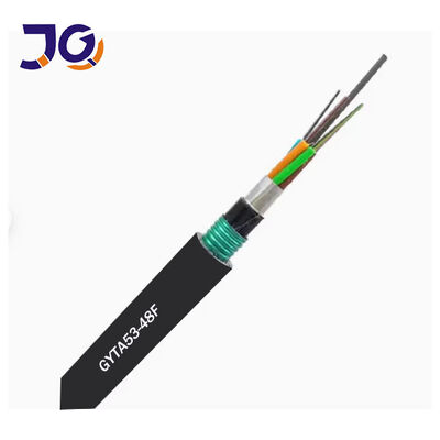 Yeraltı Kurulumu için GYTA53 Doğrudan Gömülü Zırhlı Fiber Optik Kablo 48 Çekirdek G652D