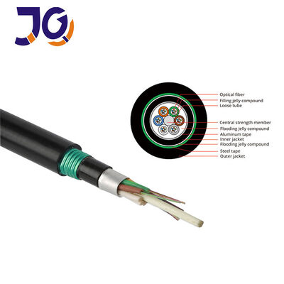 Yeraltı Kurulumu için GYTA53 Doğrudan Gömülü Zırhlı Fiber Optik Kablo 48 Çekirdek G652D