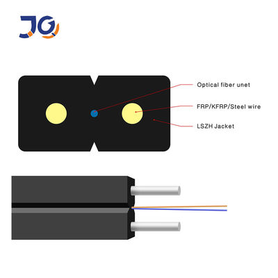 LSZH Ceket 2km / Drum FTTH Fiber Optik Bırak Kablo üreticisi