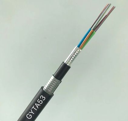 Uzunluk 2km 12 Çekirdekli G652D Doğrudan Gömülü Zırhlı Fiber Optik Kablo