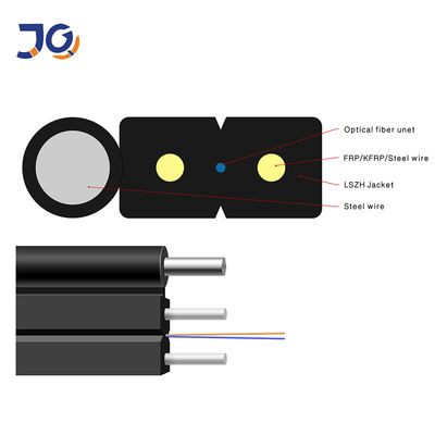 Açık 2 Çekirdekli GJYXCH GJYXFCH FTTH Optik Fiber Kablo