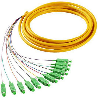 OEM FTTH 62.5 / 125um Fiber SC APC Pigtail