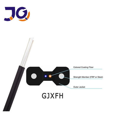 1/2/4 çekirdekli Kapalı Fiber Optic Drop Kablo GJXH-2B6 FTTH g657A2 LSZH Ceket