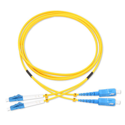 SC/SC Fiber Optic Patch Cord Single Multi mode FTTH için fiber 1m 2m 5m 10m