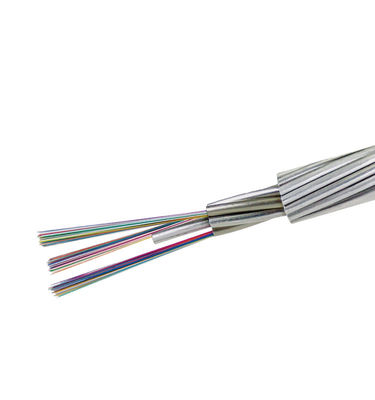OPGW Optik Güç Topraklama Kablosu Fiber Optik Kablo 24 48 Çekirdekli Enerji İletim Sistemleri İçin